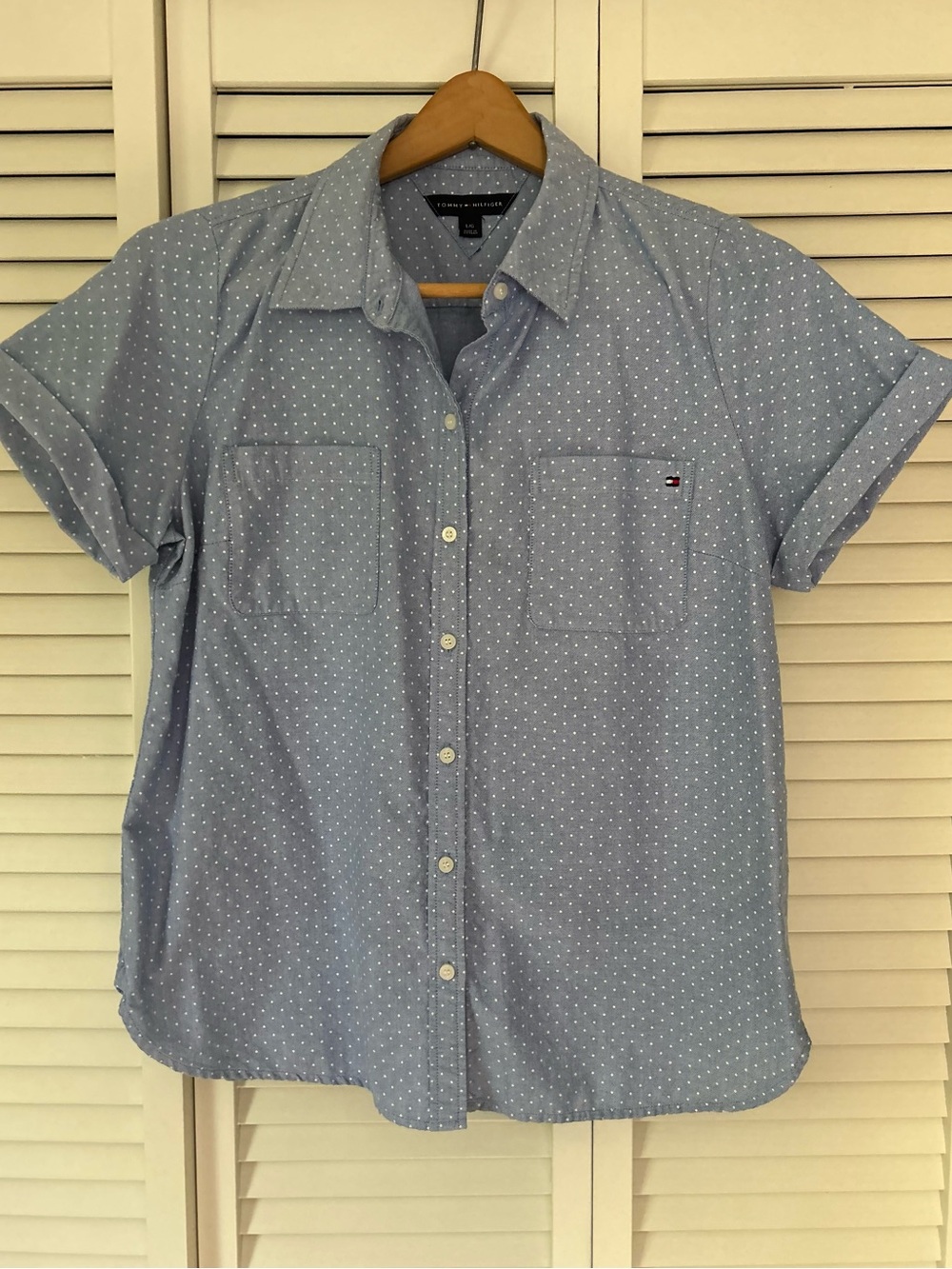 Women’s Button Down Summer Shirt By Tommy Hilfiger